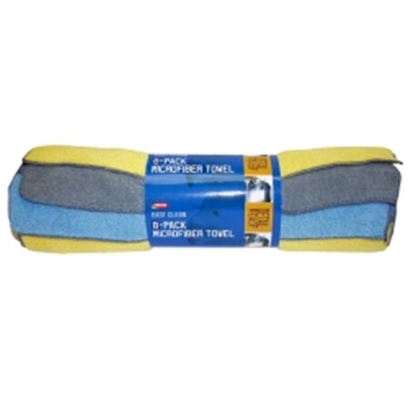 Tinkertools 14in. x 14in. Microfiber Towel - 80-20 Blend - 8 Pack TI79869